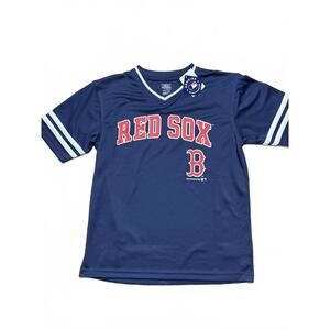 New Boston Red Sox Baseball Youth Jersey Size L 12 14 Kids Boys